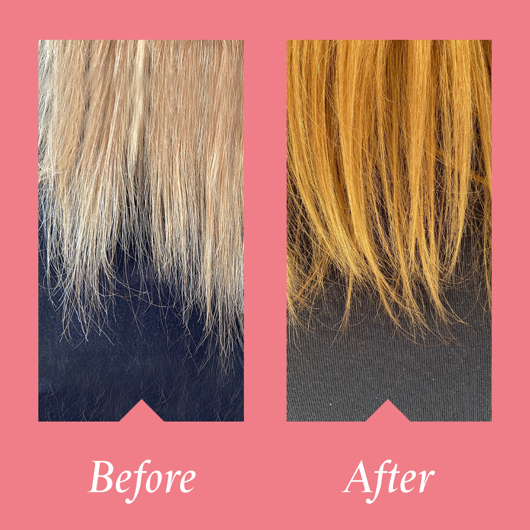 After one use of Bond Builder Restructuring Treatment on Medium Hair