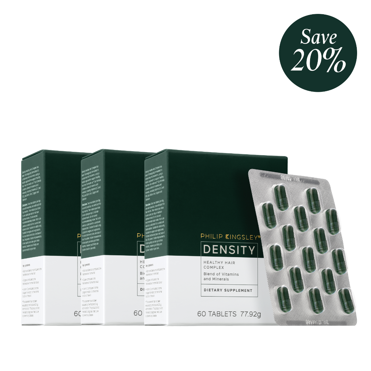 Density Healthy Hair Supplements 6-month Supply Bundle
