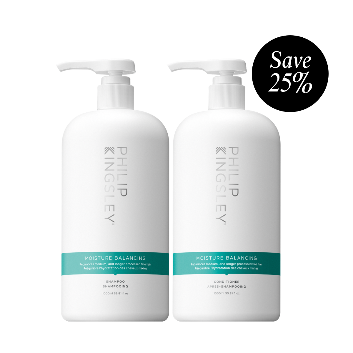 Moisture Balancing Combination Shampoo & Moisture Balancing Combination Conditioner Supersize Duo US