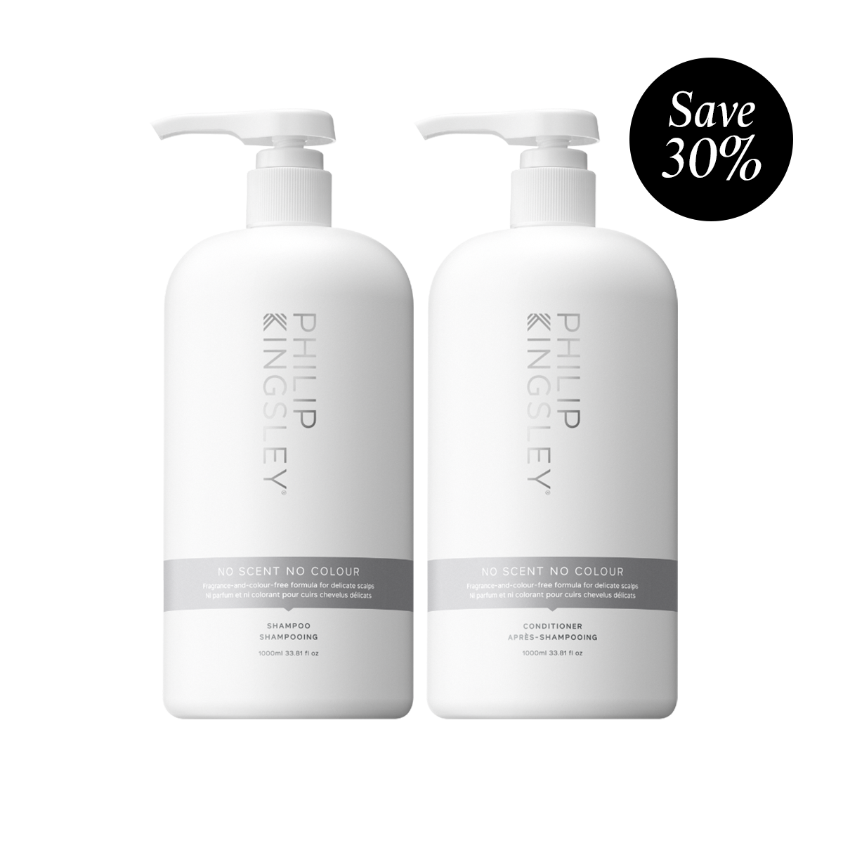 No Scent No Colour Shampoo & No Scent No Colour Conditioner Supersize Duo